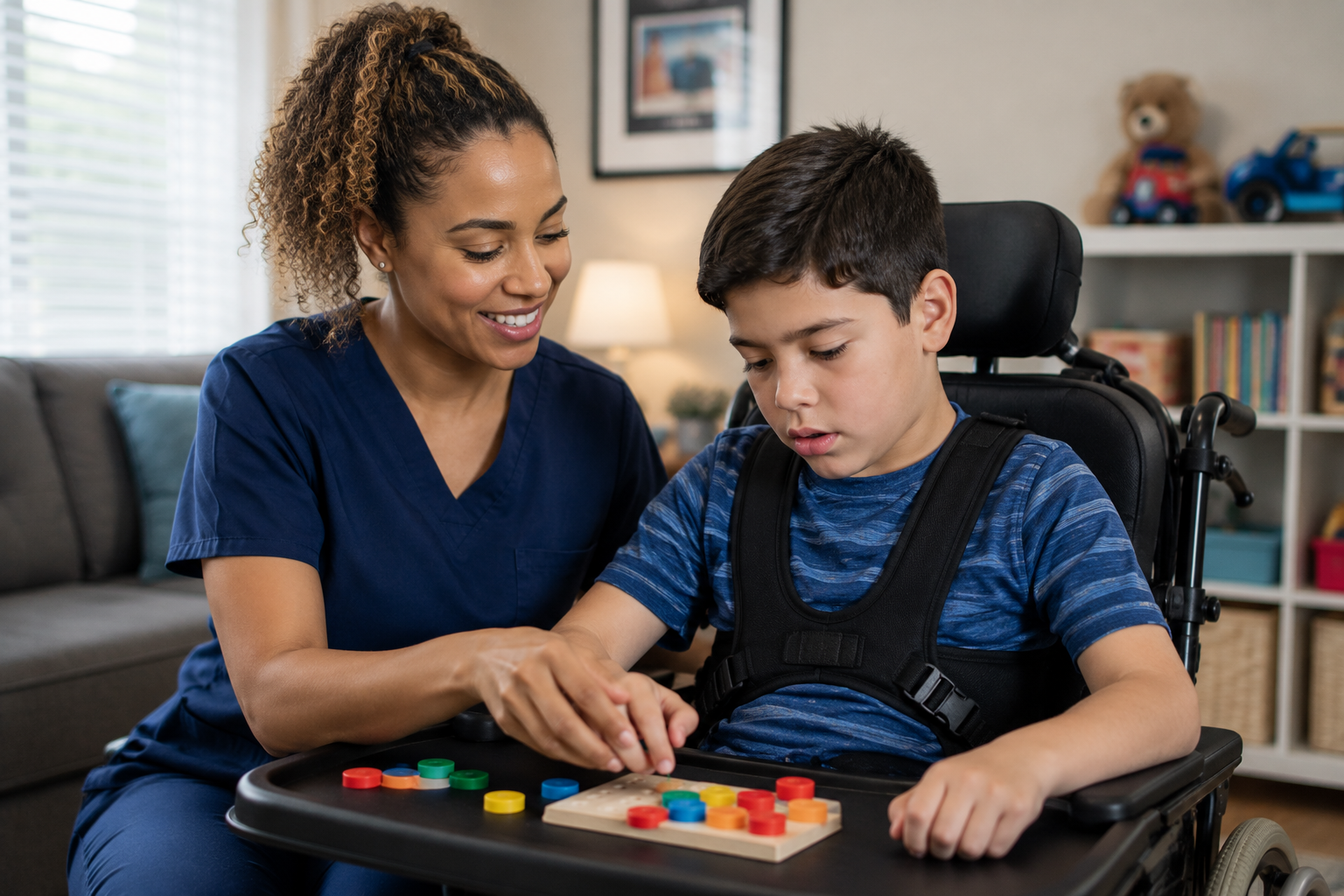 Companion caregiver with individual
